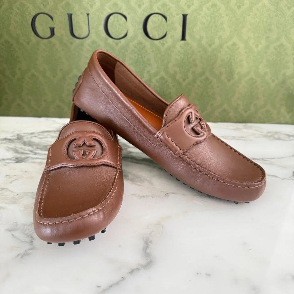 Gucci moccasin brown